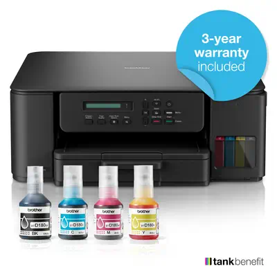 DCP-T580DW Imprimante compacte 3-en-1 à réservoir d'encre - Brother - Multifonctions Laser - visuel 5