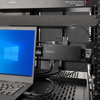 Hub Industriel USB 10Gbps à 7 Ports avec Adaptateur d'Alimentation, Métal, Montable, 5 Ports USB-A e - StarTech - Switchs et Hubs - visuel 9