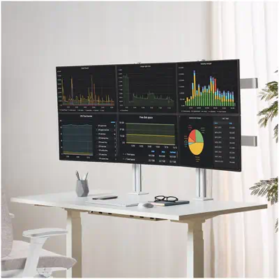 StarTech.com 6-MONITOR-ARM-A support d'écran plat pour bureau 81,3 cm (32") Blanc - Accessoire ENI, TBI et VPI - visuel 9