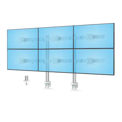 StarTech.com 6-MONITOR-ARM-A support d'écran plat pour bureau 81,3 cm (32") Blanc - Accessoire ENI, TBI et VPI - visuel 1