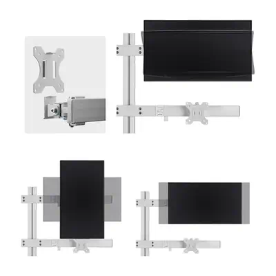 StarTech.com 6-MONITOR-ARM-A support d'écran plat pour bureau 81,3 cm (32") Blanc - Accessoire ENI, TBI et VPI - visuel 6