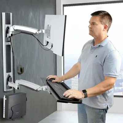 Poste de Travail Mural, Support VESA de Moniteur/Écran 32" Support pour Écran/Moniteur (10kg) - Supp - StarTech - Autre Accessoire pour portable - visuel 7