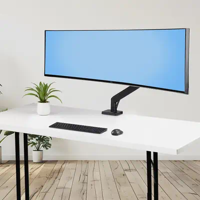 Support de Bureau pour Écrans Incurvés Jusqu'à 49 Pouces 32:9 Ultrawide, Bras à Ressort Mécanique po - StarTech - Accessoire ENI, TBI et VPI - visuel 9
