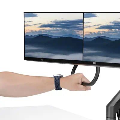 Bras pour Double Moniteur avec Barre Transversale, Écrans Jusqu'à 27", VESA 75x75/100x100, Max 15kg, - StarTech - Accessoire ENI, TBI et VPI - visuel 8