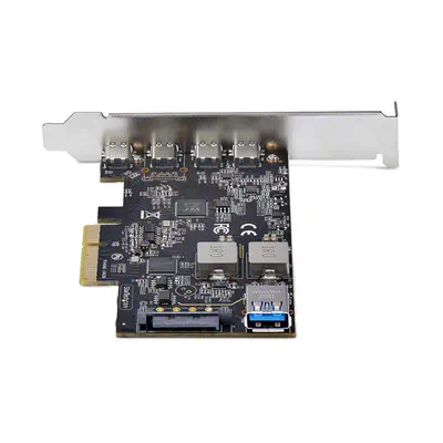 Carte PCIe USB à 5 Ports, USB 3.2 10Gbps, Carte PCI Express avec 4x USB-C et 1x USB-A interne, Carte - StarTech - Switchs et Hubs - visuel 4