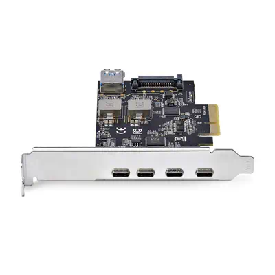 Carte PCIe USB à 5 Ports, USB 3.2 10Gbps, Carte PCI Express avec 4x USB-C et 1x USB-A interne, Carte - StarTech - Switchs et Hubs - visuel 3