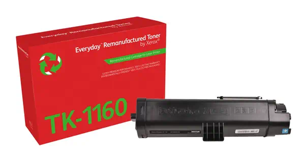 Toner remanufacturé Noir Everyday™ de Xerox compatible avec Kyocera TK-1160, Capacité standard - visuel 1