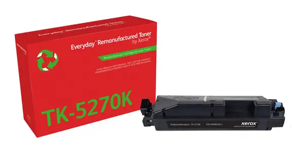 Toner remanufacturé Noir Everyday™ de Xerox compatible avec Kyocera TK-5270K, Capacité standard - visuel 1