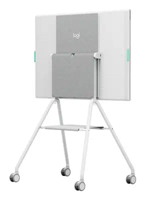 Logitech Rally Board 65 Cart Gris, Blanc Ecran plat Panier multimédia - Visioconférence - visuel 3