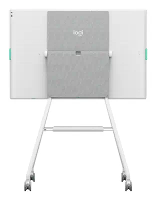 Logitech Rally Board 65 Cart Gris, Blanc Ecran plat Panier multimédia - Visioconférence - visuel 4