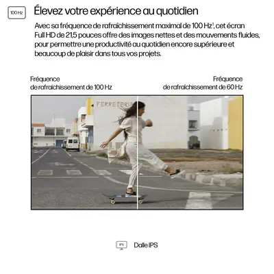 Moniteur FHD 21,5 pouces HP Series 3 Pro HP - visuel 1 - hello RSE - Taux de rafraîchissement de 100 Hz
