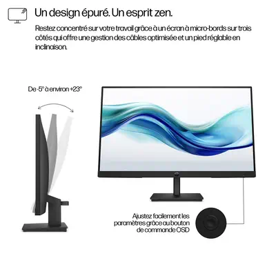 Moniteur FHD 23,8 pouces HP Series 3 Pro HP - visuel 1 - hello RSE - Nombreux ports disponibles