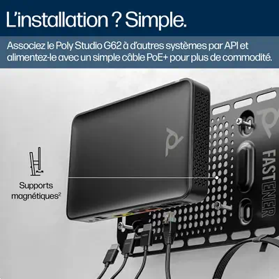 Système de visioconférence Poly Studio G62 avec kit de plaque de montage - Visioconférence - visuel 9