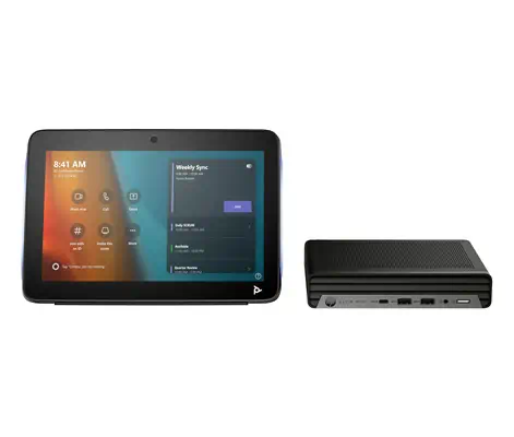 Kit de base Poly Studio G9 Plus pour Mini-PC IP HP Microsoft Teams avec TC10 - Visioconférence - visuel 1