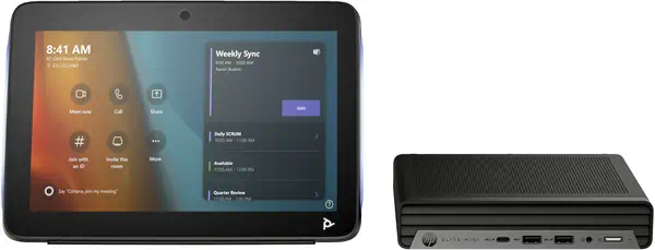 Kit de base Poly Studio G9 Plus pour Mini-PC IP HP Microsoft Teams avec TC10 - Visioconférence - visuel 1