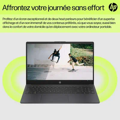HP Laptop 15-fd0128nf HP - visuel 1 - hello RSE - Les touches du clavier contiennent du plastique recyclé post-consommation