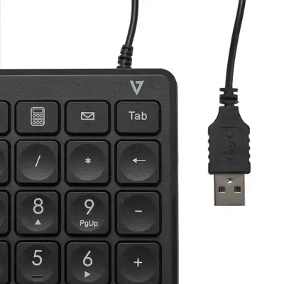 Pavé numérique filaire USB V7 KP350 - 22 touches - Calculatrice, Tabulation, Touches de raccourci de - Clavier - visuel 4