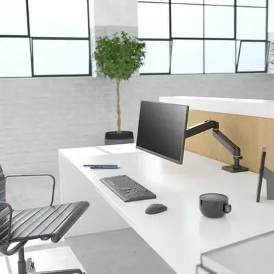 Ergotron LX Pro Series 45-682-292 support d'écran plat pour bureau 86,4 cm (34") Noir - Accessoire ENI, TBI et VPI - visuel 3