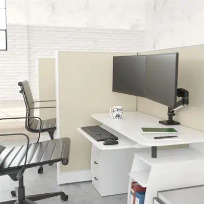 Ergotron LX Pro Series 45-684-292 support d'écran plat pour bureau 68,6 cm (27") Noir - Accessoire ENI, TBI et VPI - visuel 3