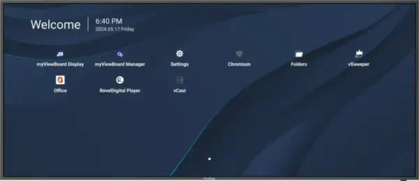 Viewsonic CDE105UW tableau blanc interactif 2,67 m (105") 5120 x 2160 pixels Noir - Affichage dynamique - visuel 1