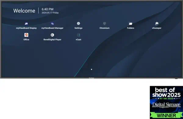 Viewsonic CDE105UW tableau blanc interactif 2,67 m (105") 5120 x 2160 pixels Noir - Affichage dynamique - visuel 8