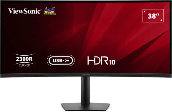 Viewsonic VA3820C LED display 96,5 cm (38") 3840 x 1600 pixels Wide Quad HD+ Noir - Affichage dynamique - visuel 1
