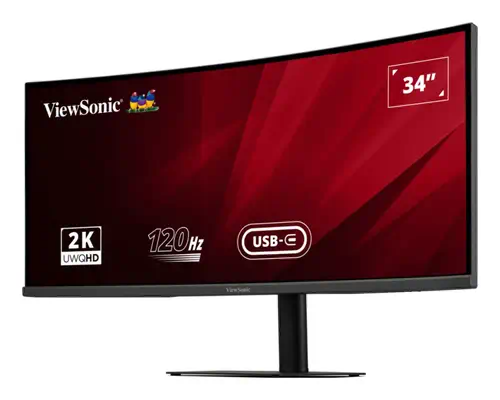 Viewsonic VA VA3420C LED display 86,4 cm (34") 3440 x 1440 pixels UltraWide Quad HD Noir - Ecran Ordinateur - visuel 3