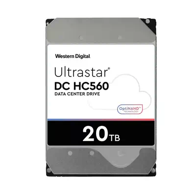Western Digital Ultrastar DC HC560 disque dur 20 To 7200 tr/min 512 Mo 3.5" SATA - Disque dur Interne - visuel 3