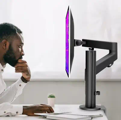Urban Factory FSP01UF support d'écran plat pour bureau 81,3 cm (32") Noir - Accessoire ENI, TBI et VPI - visuel 2