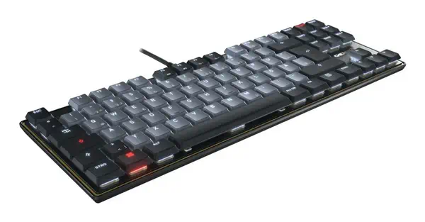 CHERRY KC 500 MX LP TKL clavier maison/bureau USB QWERTZ Allemand Noir, Gris - Clavier - visuel 4