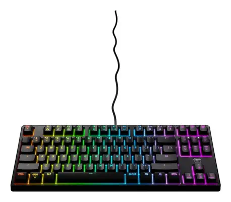CHERRY XTRFY K4V2 RGB TKL clavier Gaming USB QWERTY Portuguais Noir - Clavier - visuel 2