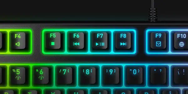CHERRY XTRFY K4V2 RGB TKL clavier Gaming USB QWERTY Portuguais Noir - Clavier - visuel 4