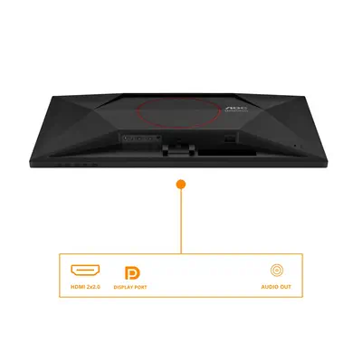 AOC G4 Q27G42XE écran plat de PC 68,6 cm (27") 2560 x 1440 pixels Quad HD Noir, Rouge - Ecran Ordinateur - visuel 3