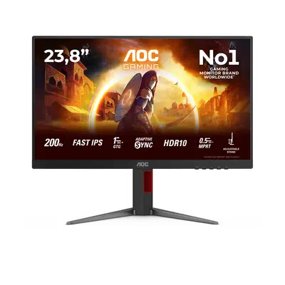 AOC G4 24G4HA écran plat de PC 60,5 cm (23.8") 1920 x 1080 pixels Full HD LED Noir, Rouge - Ecran Ordinateur - visuel 1