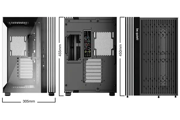 Light Base 600 DX Noir | Boîtier PC ARGB vitré, Mini ITX / Micro ATX / ATX - be quiet! - Boitier - visuel 2