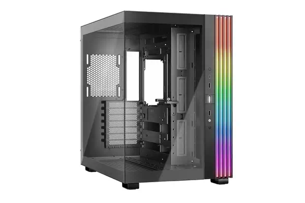 Light Base 600 DX Noir | Boîtier PC ARGB vitré, Mini ITX / Micro ATX / ATX - be quiet! - Boitier - visuel 1