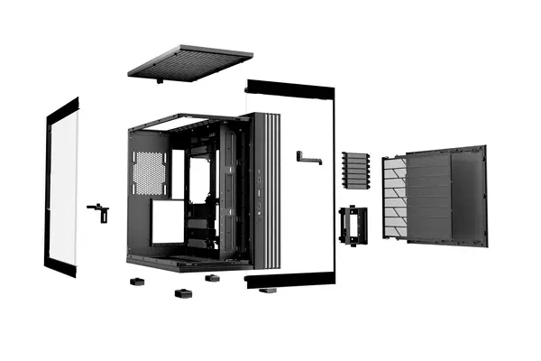 Light Base 600 DX Noir | Boîtier PC ARGB vitré, Mini ITX / Micro ATX / ATX - be quiet! - Boitier - visuel 4