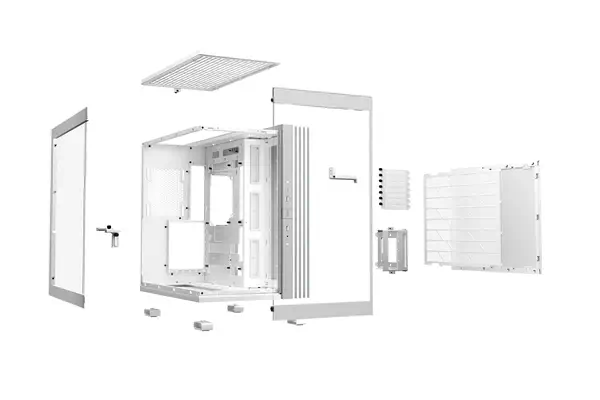 Light Base 600 DX Blanc | Boîtier PC ARGB vitré, Mini ITX / Micro ATX / ATX - be quiet! - Boitier - visuel 4
