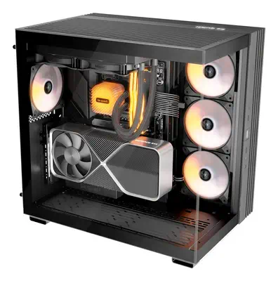 Light Base 600 LX Blanc | Boîtier PC ARGB vitré, Mini ITX / Micro ATX / ATX, 4 ventilateurs Light Wi - be quiet! - Boitier - visuel 3