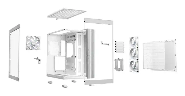 Light Base 600 LX Blanc | Boîtier PC ARGB vitré, Mini ITX / Micro ATX / ATX, 4 ventilateurs Light Wi - be quiet! - Boitier - visuel 3