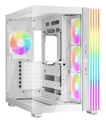 Light Base 600 LX Blanc | Boîtier PC ARGB vitré, Mini ITX / Micro ATX / ATX, 4 ventilateurs Light Wi - be quiet! - Boitier - visuel 1