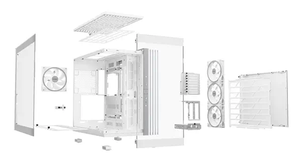 Light Base 900 DX Blanc | Boîtier PC ARGB vitré, Mini ITX / Micro ATX / ATX / E-ATX / XL-ATX - be quiet! - Boitier - visuel 5