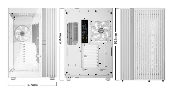 Light Base 900 FX Blanc | Boîtier PC ARGB vitré, Mini ITX / Micro ATX / ATX / E-ATX / XL-ATX, 4 vent - be quiet! - Boitier - visuel 2