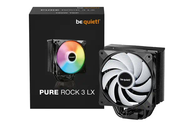 PURE ROCK 3 LX | Ventirad mono tour, socket Intel et AMD, finition noire - be quiet! - Refroidissement PC - visuel 5