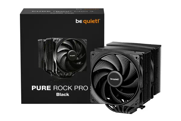 PURE ROCK PRO 3 Black| Ventirad double tour, socket Intel et AMD, finition noire - be quiet! - Refroidissement PC - visuel 5
