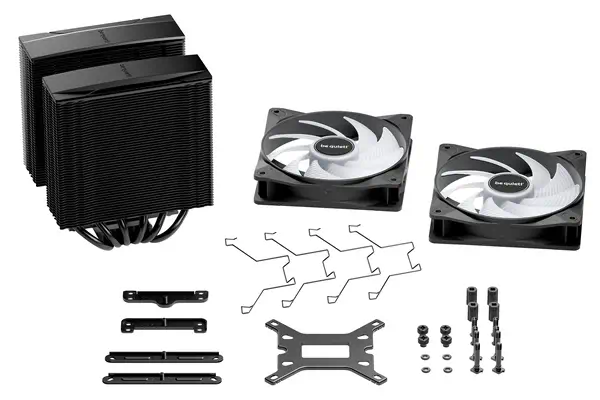 PURE ROCK PRO 3 Black| Ventirad double tour, socket Intel et AMD, finition noire, ARGB - be quiet! - Refroidissement PC - visuel 6