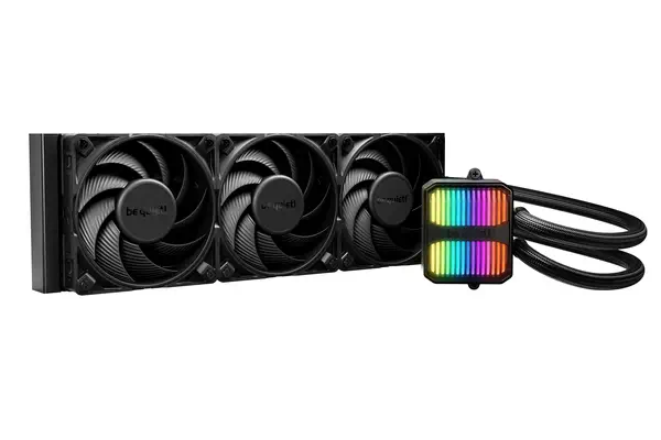 Silent Loop 360 mm | Système de refroidissement liquide tout-en-un, 360 mm, noir, socket Intel et AM - be quiet! - Refroidissement PC - visuel 1