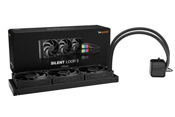 Silent Loop 3 420 mm | Système de refroidissement liquide tout-en-un, 420 mm, noir, socket Intel et  - be quiet! - Refroidissement PC - visuel 6