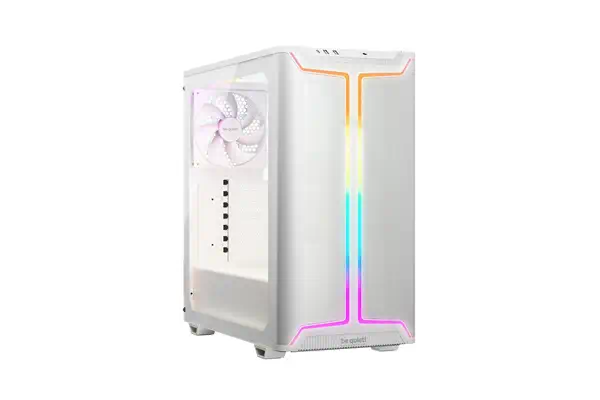 Pure Base 501 Blanc | Boîtier PC vitré, Mini ATX / Micro ATX / ATX, 3 ventilateurs Pure Wings 3 140  - be quiet! - Boitier - visuel 1