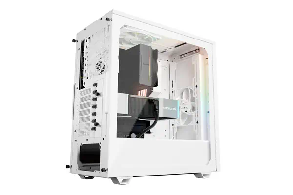 Pure Base 501 Blanc | Boîtier PC vitré, Mini ATX / Micro ATX / ATX, 3 ventilateurs Pure Wings 3 140  - be quiet! - Boitier - visuel 6